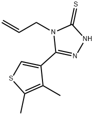 4-ALLYL-5-(4,5-DIMETHYLTHIEN-3-YL)-4H-1,2,4-TRIAZOLE-3-THIOL Struktur