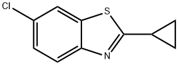 Benzothiazole, 6-chloro-2-cyclopropyl- (9CI) Struktur