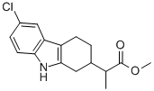 6-CHLORO-ALPHA-METHYL-1,2,3,4-TETRAHYDRO-9H-CARBAZOLE-2-ACETICACID/METHYLESTER Struktur