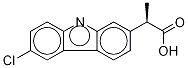 (S)-α-Methyl-6-chloro-9H-carbazole-2-acetic acid Struktur