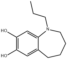 1H-1-Benzazepine-7,8-diol, 2,3,4,5-tetrahydro-1-propyl- (9CI) Struktur