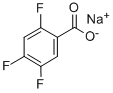 SODIUM 2,4,5-TRIFLUOROBENZOATE Structure