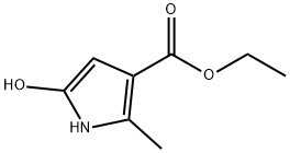 5-Hydroxy-2-methyl-1H-pyrrole-3-carboxylic acid ethyl ester Struktur