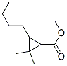 3-(1-butenyl)-2,2-dimethylcyclo-propanoic acid methyl ether Struktur