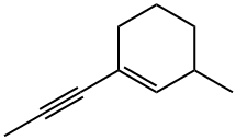 Cyclohexene, 3-methyl-1-(1-propynyl)- (9CI) Struktur