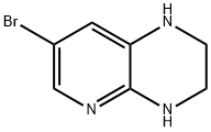 7-Bromo-1,2,3,4-tetrahydropyrido[2,3-b]pyrazine Struktur