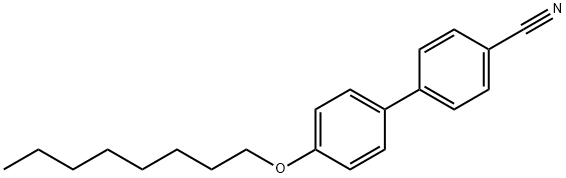 4'-(Octyloxy)-4-biphenylcarbonitrile Struktur