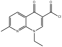 1,8-NAPHTHYRIDINE-3-CARBONYL CHLORIDE,1-ETHYL-1,4-DIHYDRO-7-METHYL-4-OXO Struktur