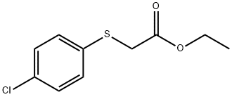 ETHYL 2-[(4-CHLOROPHENYL)THIO]ACETATE Struktur