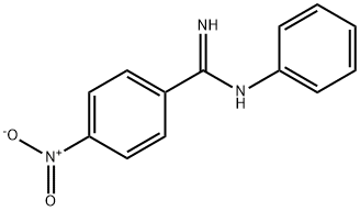 BENZENECARBOXIMIDAMIDE,4-NITRO-N-PHENYL- Struktur