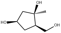 1,3-Cyclopentanediol, 5-(hydroxymethyl)-1-methyl-, (1R,3R,5R)- (9CI) Struktur