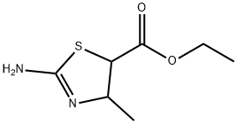 5-Thiazolecarboxylicacid,2-amino-4,5-dihydro-4-methyl-,ethylester(9CI) Struktur