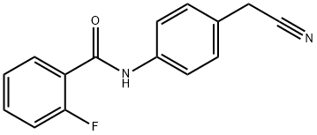 Benzamide, N-[4-(cyanomethyl)phenyl]-2-fluoro- (9CI) Struktur