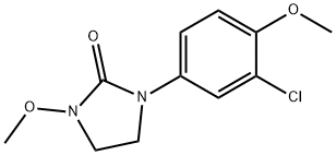 1-(3-Chloro-4-methoxyphenyl)-3-methoxyimidazolidin-2-one Struktur