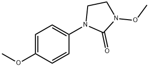 1-Methoxy-3-(4-methoxyphenyl)-2-imidazolidone Struktur