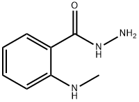 2-(METHYLAMINO)BENZENE-1-CARBOHYDRAZIDE Struktur