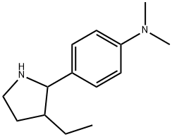 Benzenamine, 4-(3-ethyl-2-pyrrolidinyl)-N,N-dimethyl- (9CI) Struktur