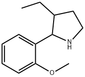 Pyrrolidine, 3-ethyl-2-(2-methoxyphenyl)- (9CI) Struktur