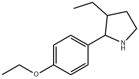 Pyrrolidine, 2-(4-ethoxyphenyl)-3-ethyl- (9CI) Struktur