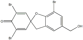 3',5',7-Tribromo-5-(hydroxymethyl)spiro[benzofuran-2(3H),1'-[2,5]cyclohexadien]-4'-one Struktur