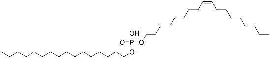 Phosphoric acid, hexadecyl (Z)-9-octadecenyl ester  Struktur