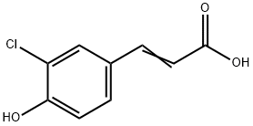 3-CHLORO-4-HYDROXYCINNAMIC ACID Struktur