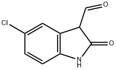 5-CHLORO-2-OXOINDOLINE-3-CARBALDEHYDE Struktur