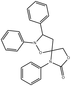 2,3,6-Triphenyl-1,8-dioxa-2,6-diazaspiro[4.4]nonan-7-one Struktur