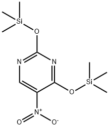 5-nitro-2,4-bis-O-trimethylsilyluracil Struktur