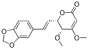 (5R,6S)-6-[(E)-2-(1,3-Benzodioxol-5-yl)ethenyl]-5,6-dihydro-4,5-dimethoxy-2H-pyran-2-one Struktur