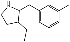 Pyrrolidine, 3-ethyl-2-[(3-methylphenyl)methyl]- (9CI) Struktur