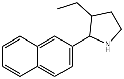 Pyrrolidine, 3-ethyl-2-(2-naphthalenyl)- (9CI) Struktur