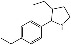 Pyrrolidine, 3-ethyl-2-(4-ethylphenyl)- (9CI) Struktur