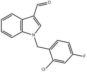 1-(2-CHLORO-4-FLUOROBENZYL)-1H-INDOLE-3-CARBALDEHYDE Struktur