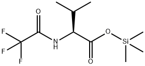 L-Valine, N-(trifluoroacetyl)-, trimethylsilyl ester Struktur