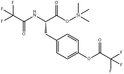 N,O-Bis(trifluoroacetyl)-L-tyrosine trimethylsilyl ester Struktur