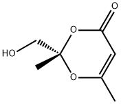 4H-1,3-Dioxin-4-one, 2-(hydroxymethyl)-2,6-dimethyl-, (2S)- (9CI) Struktur