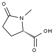 (S)-1-メチル-5-オキソピロリジン-2-カルボン酸 化學(xué)構(gòu)造式