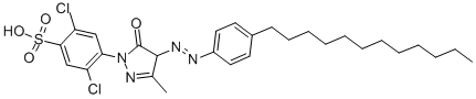 Natrium-2,5-dichlor-4-[4-[(4-dodecylphenyl)azo]-4,5-dihydro-3-methyl-5-oxo-1H-pyrazol-1-yl]benzolsulfonat