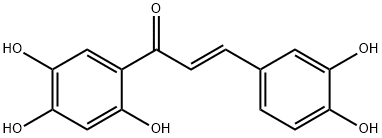 (E)-2',3,4,4',5'-Pentahydroxychalcone Struktur