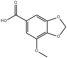 7-METHOXY-1,3-BENZODIOXIDE-5-CARBOXYLIC ACID Struktur