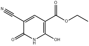 5-Cyano-2,6-dihydroxy-nicotinic acid ethyl ester Struktur