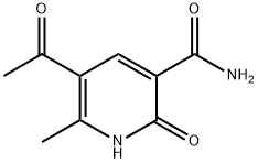 5-ACETYL-6-METHYL-2-OXO-1,2-DIHYDRO-3-PYRIDINECARBOXAMIDE Struktur