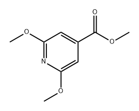 4-Pyridinecarboxylic acid, 2,6-diMethoxy-, Methyl ester Struktur