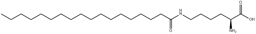 N6-(1-oxooctadecyl)-L-lysine  Struktur