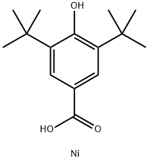 nickel 3,5-bis(tert-butyl-4-hydroxybenzoate (1:2) Struktur