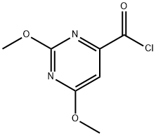 4-Pyrimidinecarbonyl chloride, 2,6-dimethoxy- (9CI) Struktur