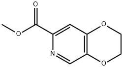 2,3-Dihydro-[1,4]dioxino[2,3-c]pyridine-7-carboxylic acid methyl ester Struktur