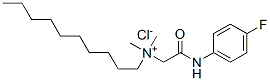 decyl[2-[(4-fluorophenyl)amino]-2-oxoethyl]dimethylammonium chloride Struktur