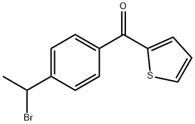 [4-(1-bromoethyl)phenyl]-2-thienyl ketone Struktur